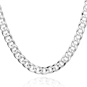 925 Silver Man Necklace 10MM 20/22/24 Inches Cuban Chain Necklace For Men Fashion Jewelry