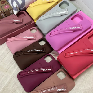 Rhode "Summer Lip Gloss" & 3D Silicon Case For iPhone 16 Pro Max 15 14 13 12 11 Pro Max Plus 17 Air