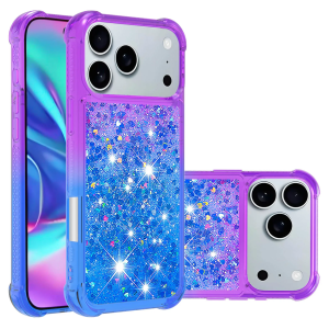 Gradient Bling Glitter Liquid Quicksand Phone Case – iPhone 17/16/15/14/13 Pro Max