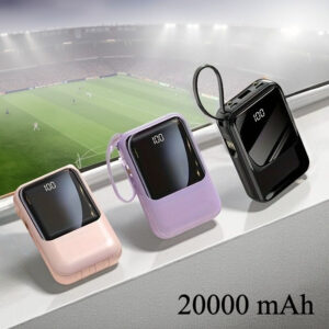 20000mAh Mini Power Bank Fast Charging Portable External Battery Backup Charger