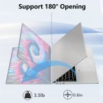 FUNYET 16 Inch Laptop Computer, Gaming Laptop, Intel 12th Gen N95 Processor(up to 3.4GHz), FHD 1920 * 1200, 180 Angle Opening, Fingerprint Unlock, Backlit Keyboard - Image 6