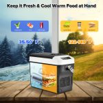 ADVWIN 12V Car Refrigerator Cooler And Warmer 23 Quart/31 Quart Portable Electric Car Cooler with 12/24 Volt DC And 120V AC, Plug in Thermoelectric Fridge for Camping, RV, Fishing - Image 8