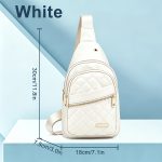 Quilted Sling Backpack Crossbody Bag Adjustable Shoulder Strap Zipper Open and Close Casual Day Bag Suitable for Travel and Everyday Use - Image 3