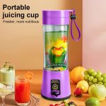 12.85 Oz Rechargeable Portable Blender Cup, Electric USB Juicer Blender, Mini Blender Portable Blender for Shakes And Smoothies, Juice, 380Ml, Six Blades Great for Mixing, Easy Clean, Ideal for Travel, Office, Picnic - Fresh Juices Anywhere - Image 10