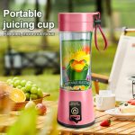 12.85 Oz Rechargeable Portable Blender Cup, Electric USB Juicer Blender, Mini Blender Portable Blender for Shakes And Smoothies, Juice, 380Ml, Six Blades Great for Mixing, Easy Clean, Ideal for Travel, Office, Picnic - Fresh Juices Anywhere - Image 6
