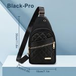 Quilted Sling Backpack Crossbody Bag Adjustable Shoulder Strap Zipper Open and Close Casual Day Bag Suitable for Travel and Everyday Use - Image 20