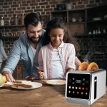 Toaster Digital Touch Screen Toasters with 5 Bread Selection 7 Shade Setting And Bagel/Defrost/Cancel/Reheat Function 1.5" 2 Slice Stainless Steel Tostadora with Removable Crumb Tray - Image 5
