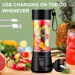 12.85 Oz Rechargeable Portable Blender Cup, Electric USB Juicer Blender, Mini Blender Portable Blender for Shakes And Smoothies, Juice, 380Ml, Six Blades Great for Mixing, Easy Clean, Ideal for Travel, Office, Picnic - Fresh Juices Anywhere - Image 13