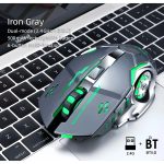 Silent Wireless Mouse - T-WOLF Rechargeable BT5.0 + 2.4G Dual-Mode Office Mouse, Full-Size Ergonomic Comfort for Extended Work, Study & Gaming, RGB Aesthetic Desk Setup Accessories, Back to School Gift - Image 9