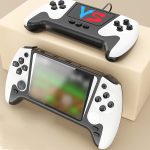 1pc Retro Handheld Gaming Console, 3.5-inch Large Screen, ABS Material, Rechargeable Lithium Polymer Battery, Red/Blue/White, Handheld Gaming Device Christmas Gift - Image 9