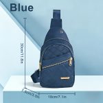 Quilted Sling Backpack Crossbody Bag Adjustable Shoulder Strap Zipper Open and Close Casual Day Bag Suitable for Travel and Everyday Use - Image 14