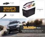 ADVWIN 12V Car Refrigerator Cooler And Warmer 23 Quart/31 Quart Portable Electric Car Cooler with 12/24 Volt DC And 120V AC, Plug in Thermoelectric Fridge for Camping, RV, Fishing - Image 15