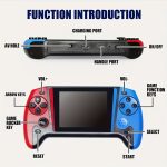 1pc Retro Handheld Gaming Console, 3.5-inch Large Screen, ABS Material, Rechargeable Lithium Polymer Battery, Red/Blue/White, Handheld Gaming Device Christmas Gift - Image 11