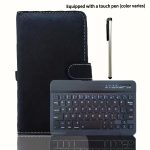 Compact Wireless Keyboard - Full Size, Collapsible, Black Faux Leather, Suitable for Mobile Phones, Tablets, And Laptops, Optional With/Without Stylus Pen - Image 8