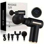 Portable Digital Fascia Gun with LCD Display Electric Massage Gun, Six Levels of Adjustable Silent Fascia Gun, Long Battery Life, Four Interchangeable Massage Heads, Suitable for Sports And Fitness - Image 6