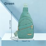 Quilted Sling Backpack Crossbody Bag Adjustable Shoulder Strap Zipper Open and Close Casual Day Bag Suitable for Travel and Everyday Use - Image 17