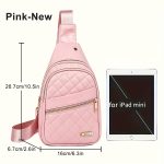 Quilted Sling Backpack Crossbody Bag Adjustable Shoulder Strap Zipper Open and Close Casual Day Bag Suitable for Travel and Everyday Use - Image 8