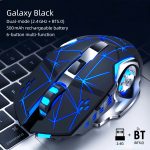 Silent Wireless Mouse - T-WOLF Rechargeable BT5.0 + 2.4G Dual-Mode Office Mouse, Full-Size Ergonomic Comfort for Extended Work, Study & Gaming, RGB Aesthetic Desk Setup Accessories, Back to School Gift - Image 8