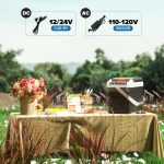 ADVWIN 12V Car Refrigerator Cooler And Warmer 23 Quart/31 Quart Portable Electric Car Cooler with 12/24 Volt DC And 120V AC, Plug in Thermoelectric Fridge for Camping, RV, Fishing - Image 3