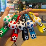 6/12/18pcs Football Keychain, Not Pinchable, Hard, Cute Keychain Set, Not a Toy, Bulk Keychains, Gift Bag Fillers, Motivational Football Keyrings, Football Keychain Gifts, Suitable for Sports Carnival Reward Gifts, Random Colors