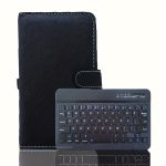 Compact Wireless Keyboard - Full Size, Collapsible, Black Faux Leather, Suitable for Mobile Phones, Tablets, And Laptops, Optional With/Without Stylus Pen - Image 5
