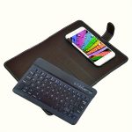 Compact Wireless Keyboard - Full Size, Collapsible, Black Faux Leather, Suitable for Mobile Phones, Tablets, And Laptops, Optional With/Without Stylus Pen - Image 4