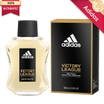 adidas Victory League Eau de Toilette Spray for Men, 3.4 Oz / 100 ml, Energizing Fresh Fougère, Clean & Team-Ready Scent, Sport Triumph