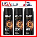 AXE Dark Temptation Men’s Body Spray 150ml / 5.07oz x [3 Pack], Rich Dark Chocolate Fragrance Mist for Men, Warm Sweet Masculine Scent, Long-Lasting Daily Body Spray, Smooth Irresistible Aroma, Everyday Fragrance for Work Gym Date Night Party Travel, Easy Spray Deodorant for Men, Popular Signature Scent Gift for Him