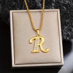 18K Gold Plated Capital Letter Titanium 201 201 201 Stainless Steel Chain/ Suitable for Daily Gifting And Holiday Presents - Image 11