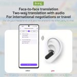 HTC NE20 AI Translator Headset with Real-Time Translation in 131+ Languages, Wireless 6.0 Wireless, Long-Lasting Battery, Touch Control, Smart LCD Screen, Gaming Mode, Compatible with PC/Phone/Tablet - for Travel, Gaming, Business, Everyday Use - Lightweight AI Translation Earbuds, Business Communication, Modern Earbuds, Premium Sound Quality, Multilingual Speakers - Image 5