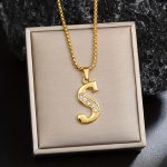 18K Gold Plated Capital Letter Titanium 201 201 201 Stainless Steel Chain/ Suitable for Daily Gifting And Holiday Presents - Image 18
