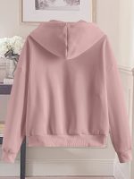 Fashion Hooded Zip-Up Sweatshirt For Women | Geometric-Pattern, Suitable For Spring/Summer/Fall - Image 6