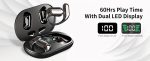 Eloriorz Earbuds Wireless Wireless Open-type Headphones BT5.3 Hanging Earphones HiFi Sound Quality With LED Display Ultra-long Standby 100H Noise Reduction Earphones Built-in Microphone HD Call Earphones, Sports, Running, Talking, Games - Image 13