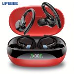 LIFEBEE Wireless Running Earbuds with Earhooks, Wireless Headphones for Sports, Dual-LED Display, Pure Bass Sound, Built-in Microphone - Image 5