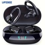 LIFEBEE Wireless Running Earbuds with Earhooks, Wireless Headphones for Sports, Dual-LED Display, Pure Bass Sound, Built-in Microphone - Image 2