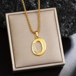 18K Gold Plated Capital Letter Titanium 201 201 201 Stainless Steel Chain/ Suitable for Daily Gifting And Holiday Presents - Image 20