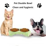 Double Pet Bowls for Dogs - Elevated Diamond-Design - Stainless Steel - Large Capacity, Non-Slip Feeding Dish Set - Raised Stand - Image 7