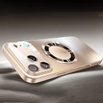 Phone Case - Luxury Titanium-Colored Glass Window Magnetic Wireless Charging Phone Case Compatible with for Iphone 11 12 13 14 15 16 17 Pro Max Air Plus, Shockproof Hard Matte Back Cover, Fully Encasing Camera Lens Protection Phone Case - Image 7
