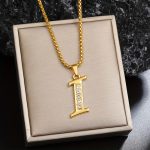 18K Gold Plated Capital Letter Titanium 201 201 201 Stainless Steel Chain/ Suitable for Daily Gifting And Holiday Presents - Image 7