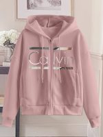 Fashion Hooded Zip-Up Sweatshirt For Women | Geometric-Pattern, Suitable For Spring/Summer/Fall - Image 2