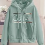 Fashion Hooded Zip-Up Sweatshirt For Women | Geometric-Pattern, Suitable For Spring/Summer/Fall