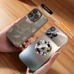 Phone Case - Luxury Titanium-Colored Glass Window Magnetic Wireless Charging Phone Case Compatible with for Iphone 11 12 13 14 15 16 17 Pro Max Air Plus, Shockproof Hard Matte Back Cover, Fully Encasing Camera Lens Protection Phone Case - Image 11
