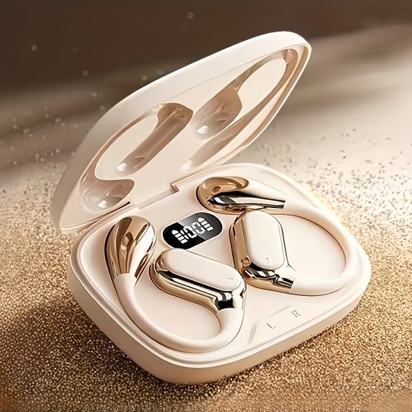 New Senyang New Style True Wireless On-Ear Earbuds Music Non-In-Ear Headset Gaming Couple Earbuds Video TWS HIFI Bass 9D Stereo HD Calling Earphones for Android for Iphone Cellphone Sports Earpieces Smart Headphones for Halloween Day Gift