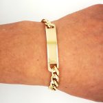 18K Gold Plated Men's Bracelet 9mm Wide Polished ID Curved Plate, 8-Inch Long Cuban Link, High-Quality 304L Stainless Steel, Mirror Finish, Unique Cowboy Buckle Design, Easy to Wear, Fashionable and Elegant, Exquisite Gift - Image 8