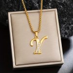 18K Gold Plated Capital Letter Titanium 201 201 201 Stainless Steel Chain/ Suitable for Daily Gifting And Holiday Presents - Image 25