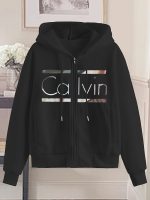 Fashion Hooded Zip-Up Sweatshirt For Women | Geometric-Pattern, Suitable For Spring/Summer/Fall - Image 3