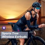 LIFEBEE Wireless Running Earbuds with Earhooks, Wireless Headphones for Sports, Dual-LED Display, Pure Bass Sound, Built-in Microphone