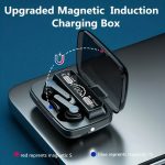 True Wireless Theater Headphones with Digital Display & LED Indicators, Motion-Activated Charging, 9D HIFI Sound, Fingerprint Touch Control, USB-C Charging, Long-Lasting Battery Life for Gaming & Movies, Theater Audio, Modern Headphones, Advanced Technology, Noise Isolation, Movie Lovers - Image 8