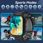 Smart Watch with Wireless Call (Answer/Make/Reject Calls) for Men Women, Fitness Activity Tracker with Multiple Sports Modes/Ai Voice/Calculator, Compatible with Iphone Android - Image 4