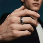 Tungsten Ring for Men, Featuring a Deer Design, Ideal As a Promise Ring for Wildlife Lovers. This Deer Silhouette Ring Makes a Great Gift for Christmas, Valentine'S Day, Boyfriends, Or Husbands - Image 6